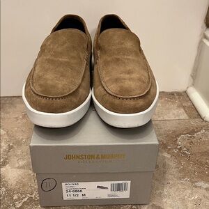 Johnston & Murphy Tan Suede Loafers